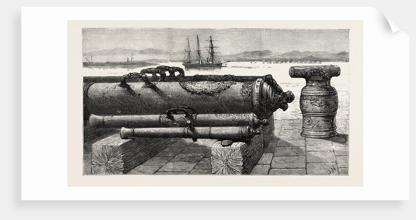 The Guns of H.M.S. Courageux at Gibraltar the Courageux Was Wrecked in 1796, and These Guns Have Lately Been Recovered by Divers by Anonymous