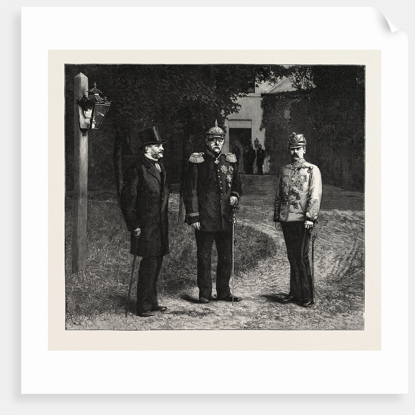 The German, Russian, and Austrian Chancellors, Meeting at Skiernievice, Poland by Anonymous