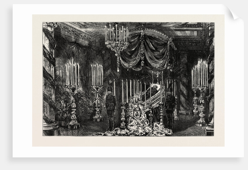 The Late Duke of Brunswick Lying in State by Anonymous