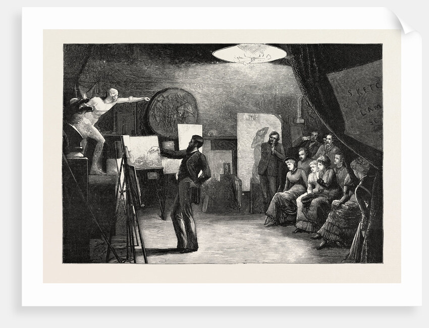 An Associate of the Royal Academy Inspecting the Lambeth School of Art by Anonymous