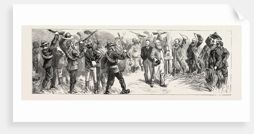 President Brand Hoisting the Free State Flag at Thabanchu Baralong Orange Free State South Africa Bedford by Anonymous