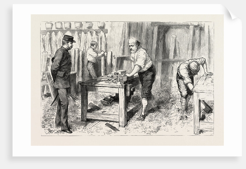 The Claimant at Work in the Carpenters Shop, Portsmouth Convict Prison by Anonymous