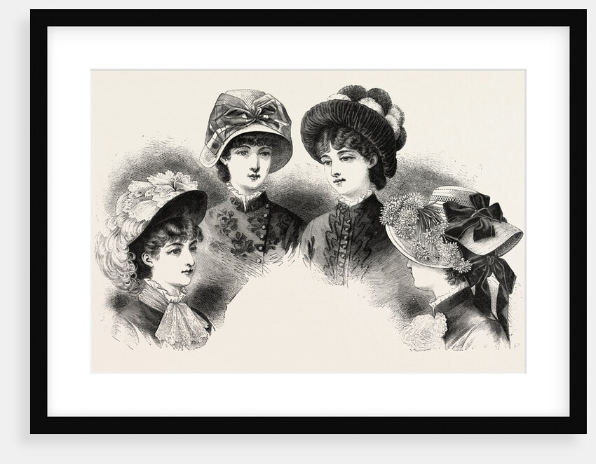 1882 Fashionable Hats by Anonymous