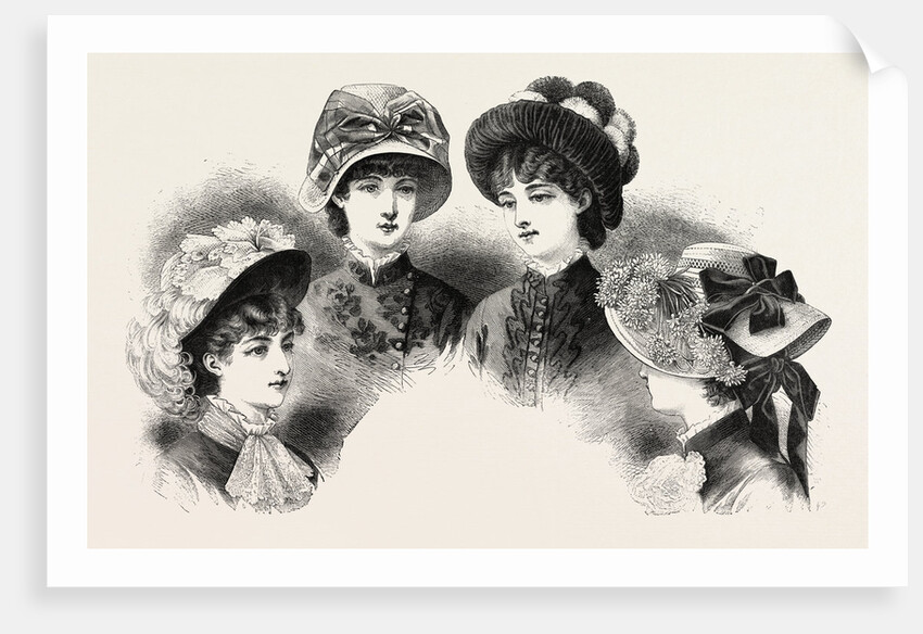 1882 Fashionable Hats by Anonymous