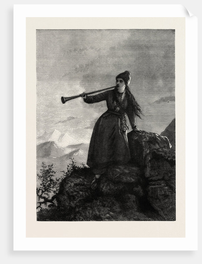 Lapponian Peasant Girl, European, Finland, Lapp by Anonymous
