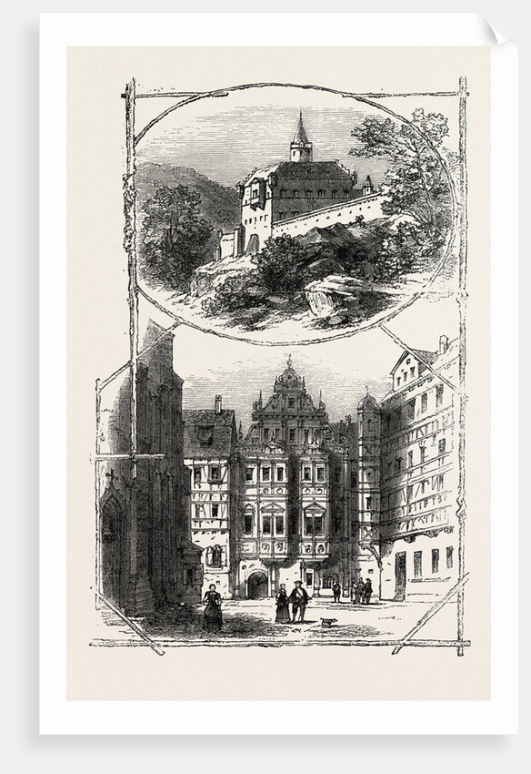 Views in Heidelberg Castle, Germany by Anonymous