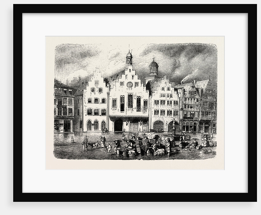 The Romer at Frankfort Germany by Anonymous