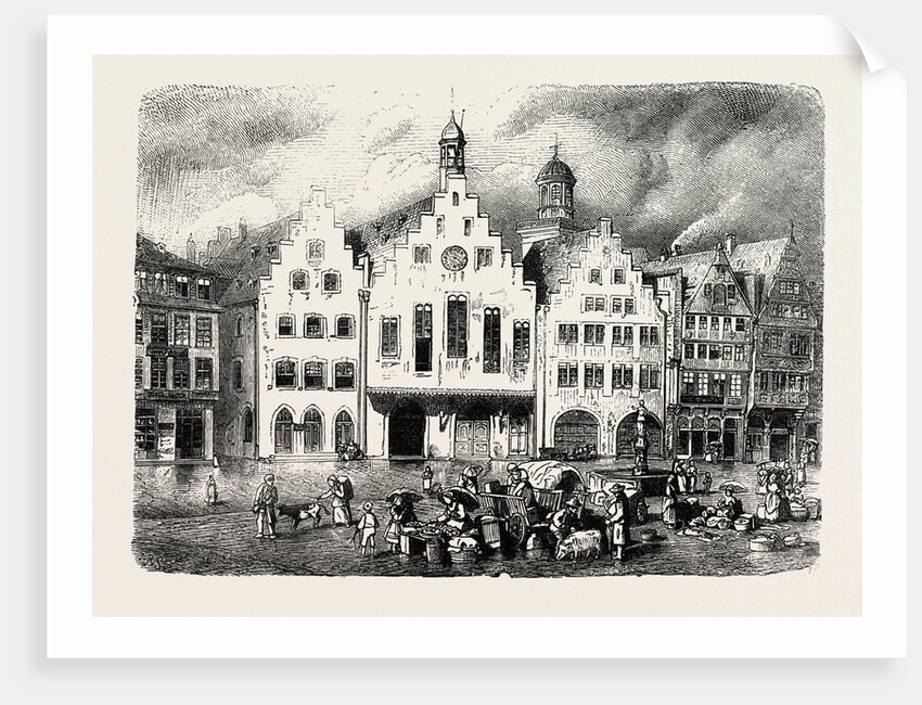 The Romer at Frankfort Germany by Anonymous