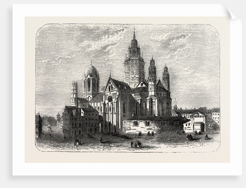 The Cathedral at Mayence Germany by Anonymous