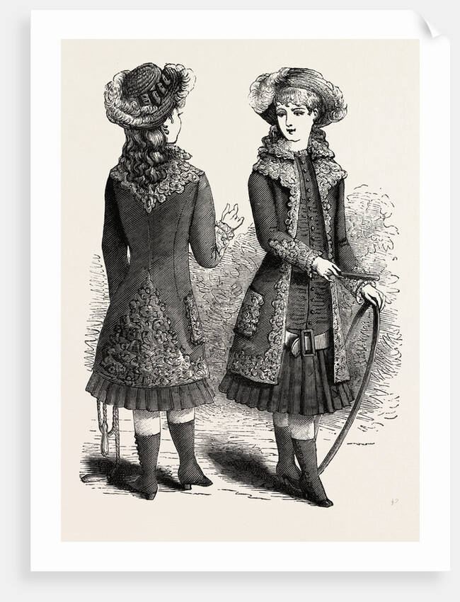 Costume for Girl of Ten Back and Front by Anonymous