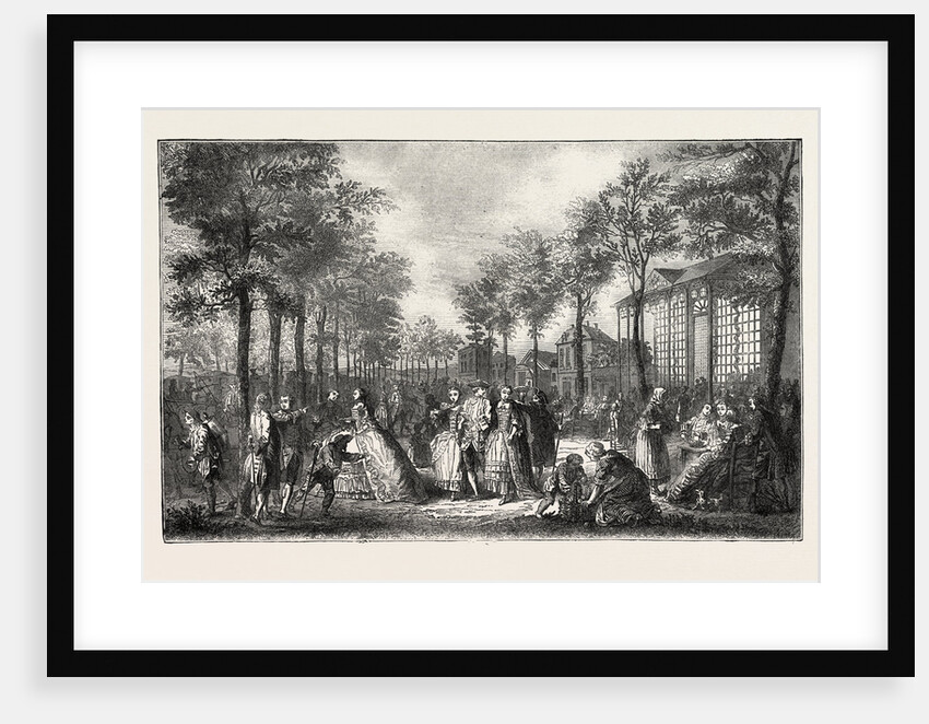 The Boulevards of Paris in the 18th Century, France by Anonymous