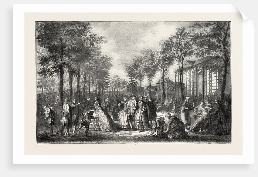 The Boulevards of Paris in the 18th Century, France by Anonymous