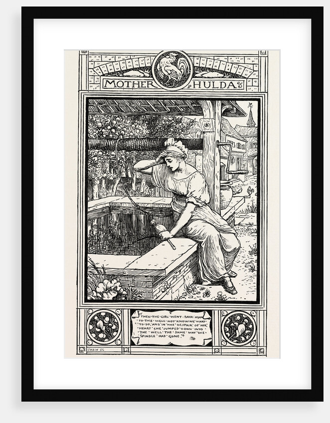 Mother Hulda. From Grimm's Household Stories by Anonymous