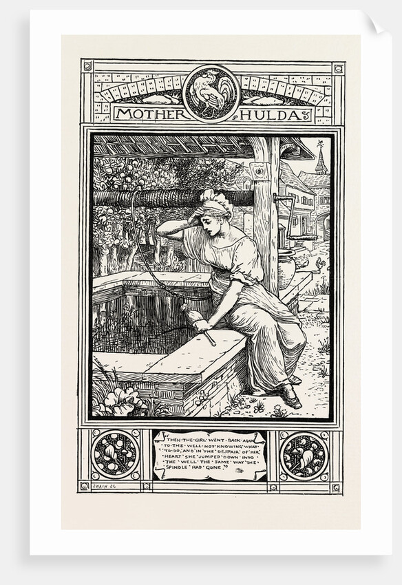 Mother Hulda. From Grimm's Household Stories by Anonymous