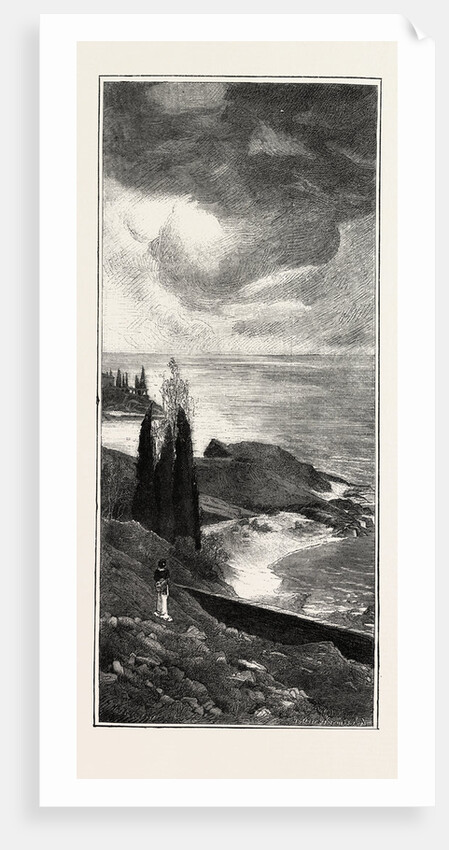 Coast Scenery Between Mentone and Bordighera, France by Anonymous