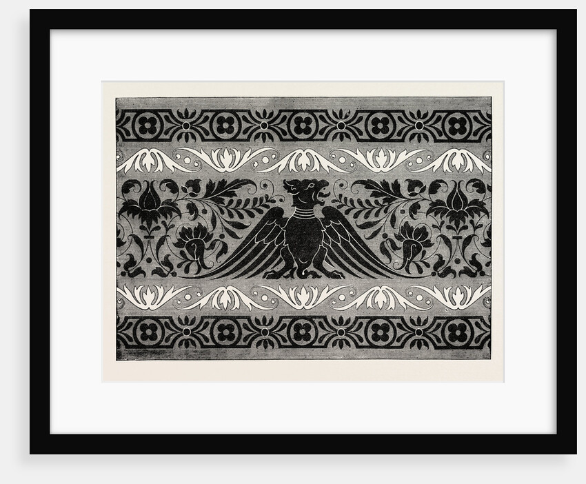 Border Satin-Stitch or Cross-Stitch Embroidery by Anonymous