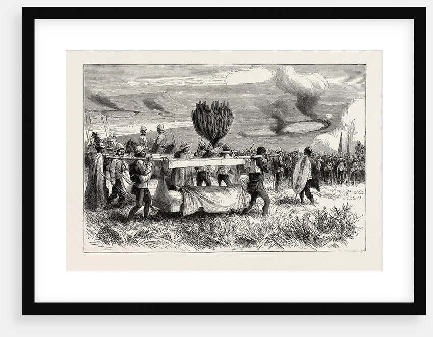 After Ulundi Bearing Away the Wounded, Zulu War by Anonymous