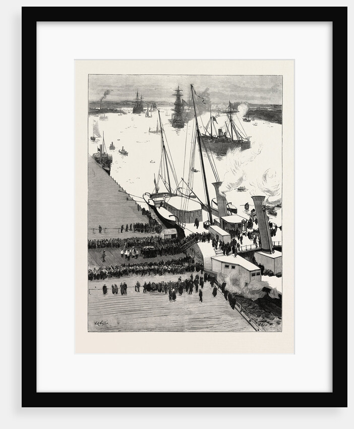 Funeral of the Late Prince Louis Napoleon Debarkation of the Body at Woolwich by Anonymous