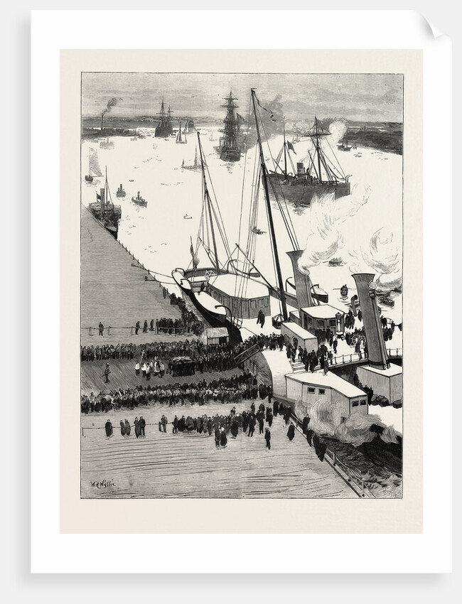 Funeral of the Late Prince Louis Napoleon Debarkation of the Body at Woolwich by Anonymous