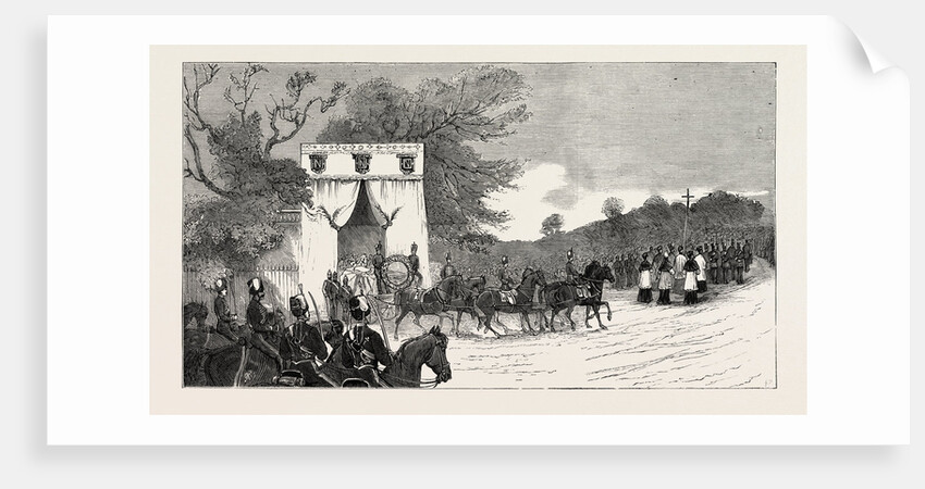 The Procession Leaving Camden House for St. Mary's Church, the Funeral of Prince Louis Napoleon by Anonymous