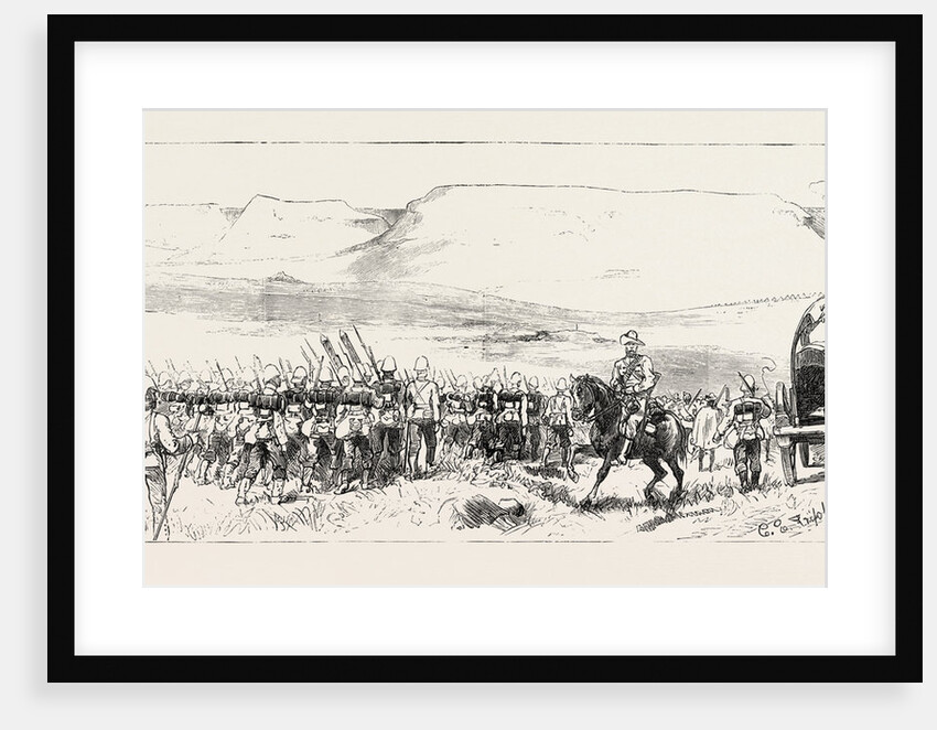 Arrival of General Wood's Column at Upoko River, the Zulu War by Anonymous