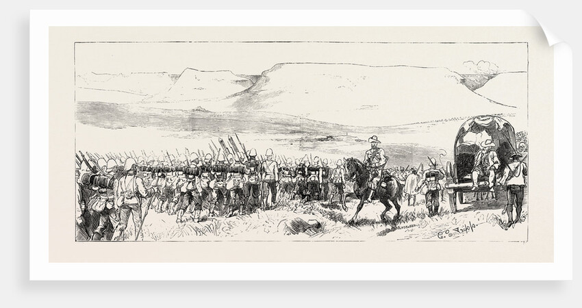 Arrival of General Wood's Column at Upoko River, the Zulu War by Anonymous