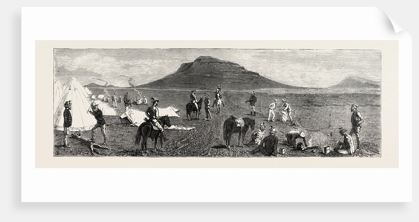 Encampment of Bettington's Horse, Conference Hill, the Zulu War by Anonymous