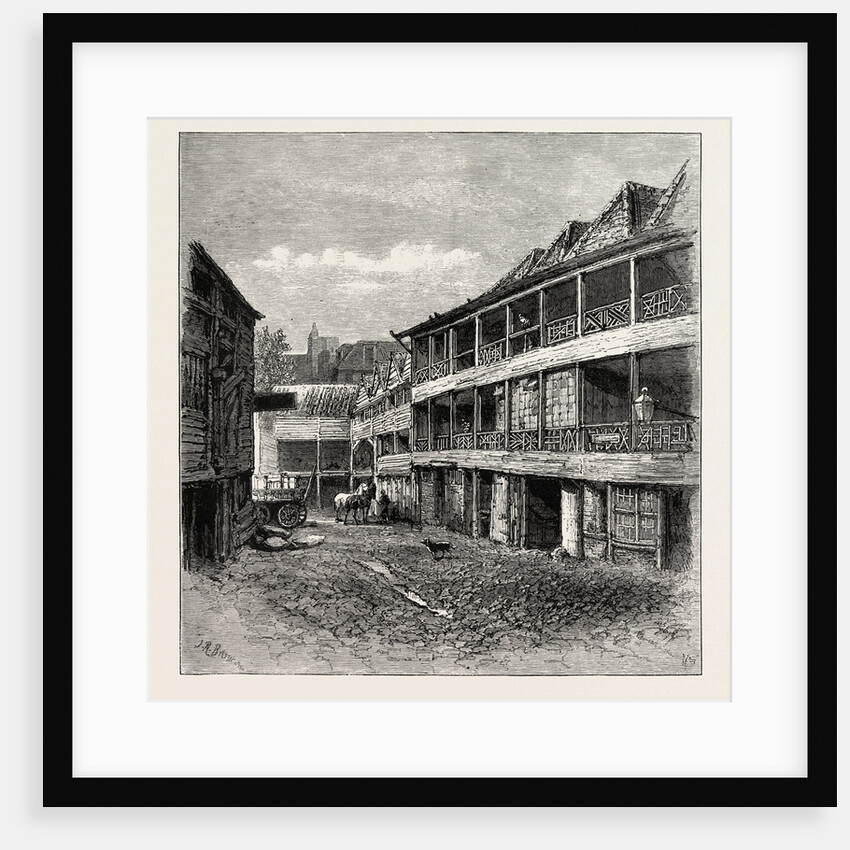 The Old King's Head in the Borough Now in Course of Partial Reconstruction, London by Anonymous
