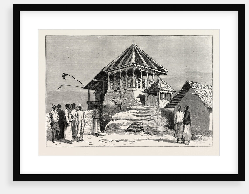 Shrine of the Sacred Footprint, on the Summit of the Mountain, Adam's Peak, Sri Lanka by Anonymous