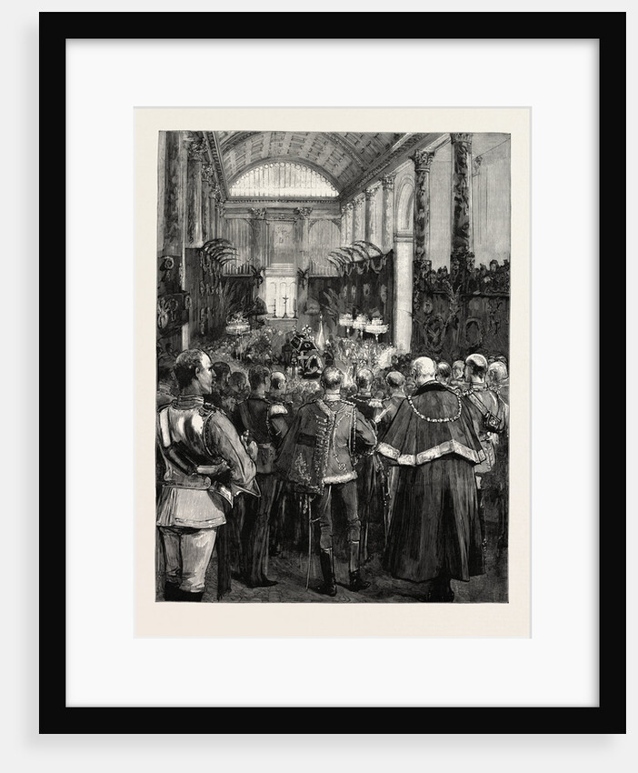 The Funeral of the Late Emperor William at Berlin the Funeral Service at the Cathedral Germany by Anonymous