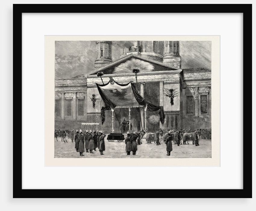 The Funeral of the Late Emperor William at Berlin the Procession Leaving the Cathedral, Germany by Anonymous