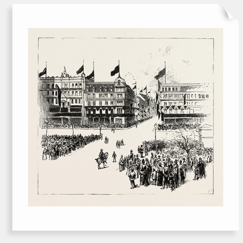 Unter Den Linden, the Death of the Late Emperor William, Germany by Anonymous