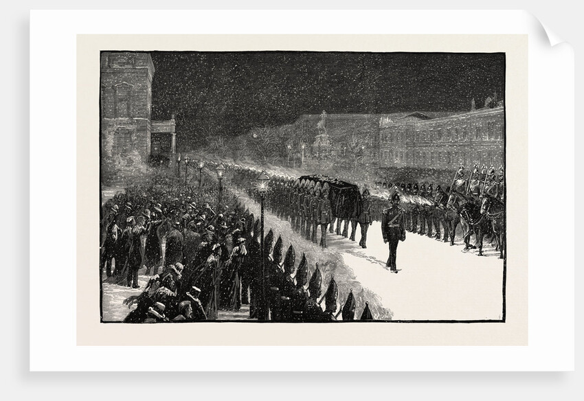The Removal of the Late Emperor's Body from the Palace to the Cathedral, the Death of the Late Emperor William, Germany by Anonymous