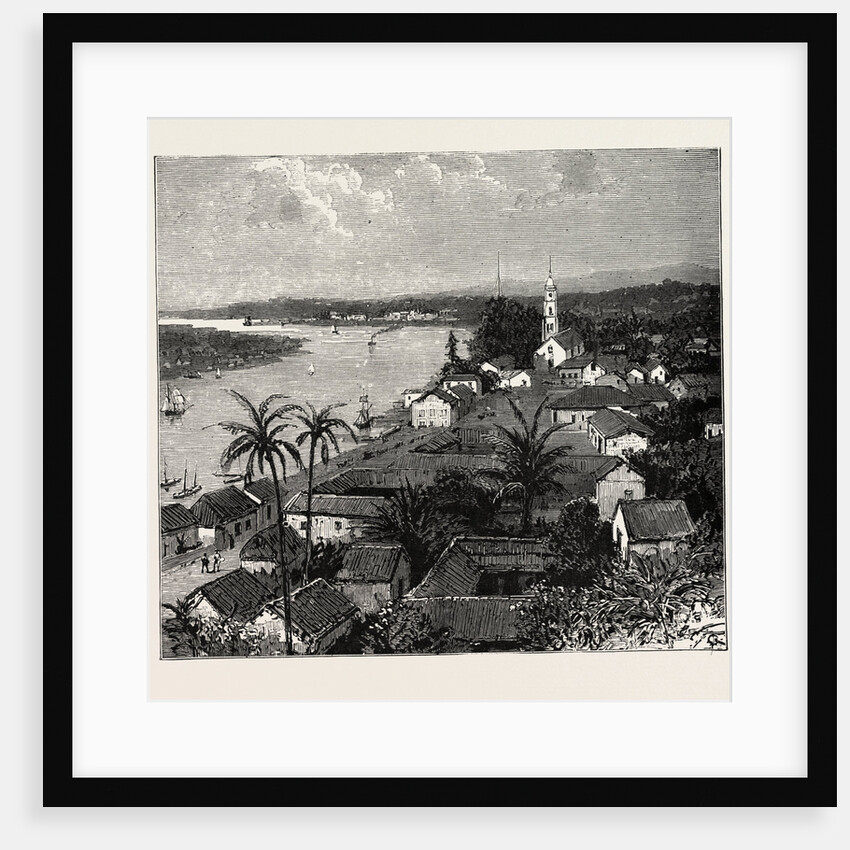 View of the City of Tuxpan from Observatory Hill, Looking West, Mexico by Anonymous