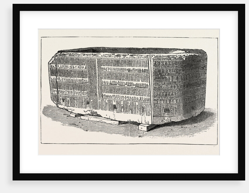 Sarcophagus in which the Embalmed Body of Alexander the Great Was Supposed to Have Been Deposited by Ptolemy from the Ruins of the Soma in Alexandria by Anonymous