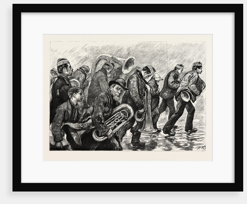 A League Band in the Rain Ireland by Anonymous