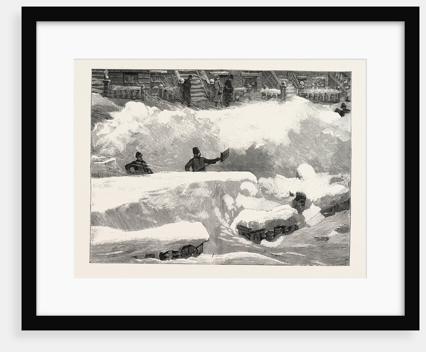 Blizzard in New York, Aspect of an Up Town Street the Day after the Storm, United States by Anonymous