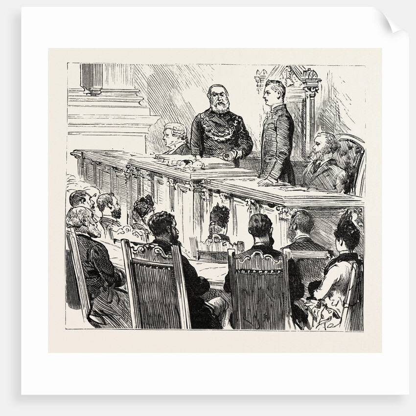 Presentation of the Freedom of the Bororgh of Birmingham to Mr. Chamberlain in the Council House by Anonymous