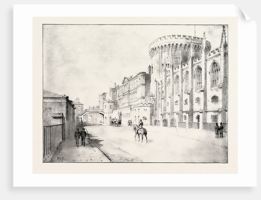Dublin Castle, Ireland, the Chapel Royal and Castle from the South-East by Anonymous