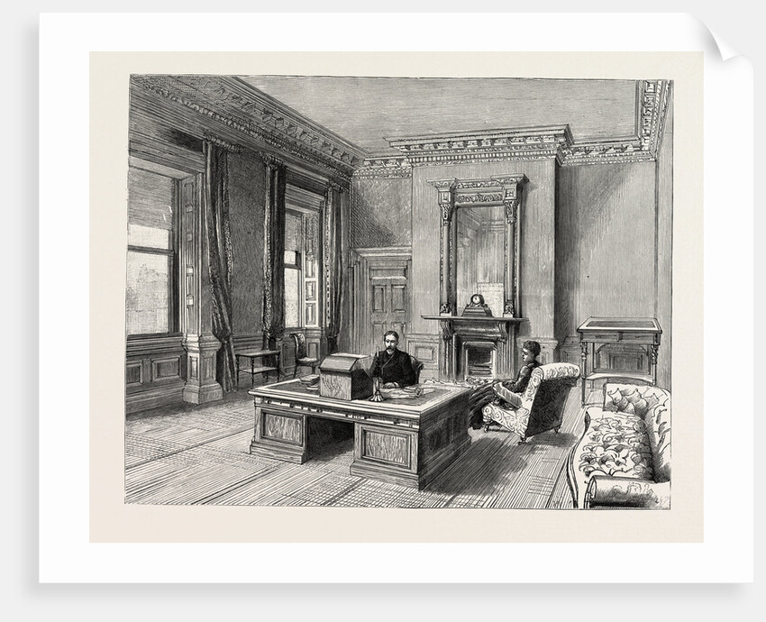 Dublin Castle Ireland, Private' Study of the Lord Lieutenant by Anonymous