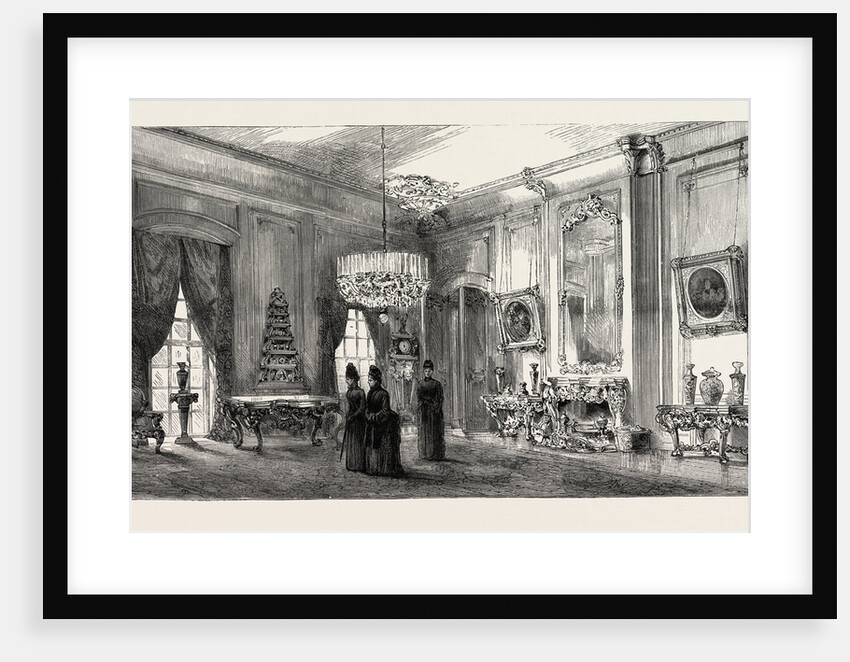 Her Majesty's Sitting-Room in the Palace, Charlottenburg Germany by Anonymous