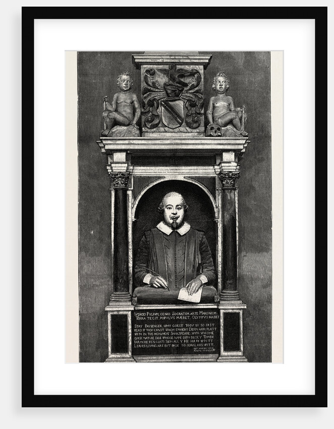 The Shakespeare Memorial Bust and Tablet, Holy Trinity Church, Stratford-on-Avon by Anonymous