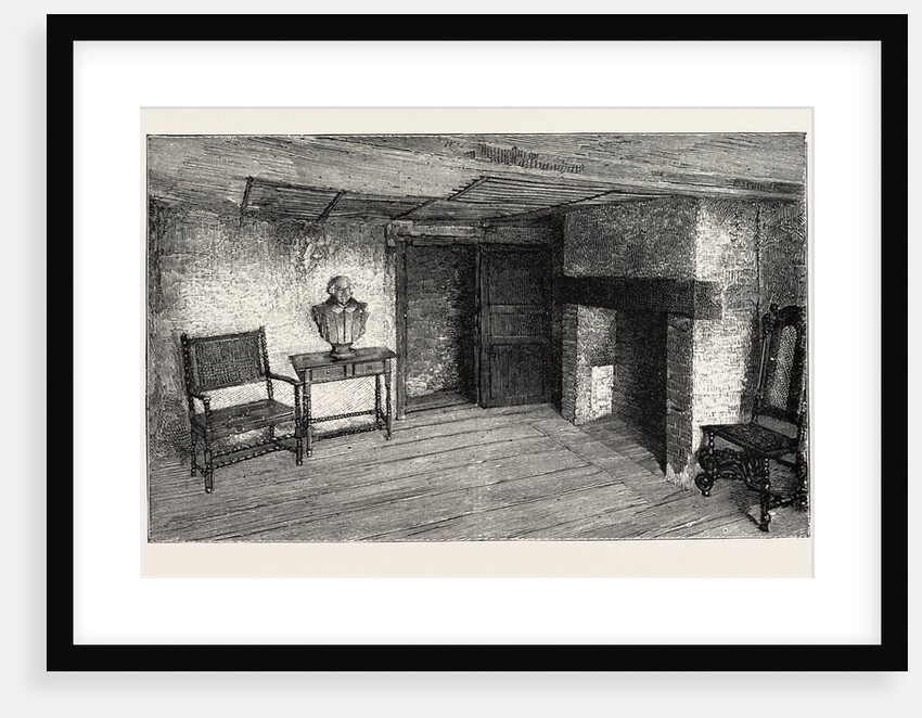 Room in which Shakespeare Was Born, Stratford-on-Avon by Anonymous