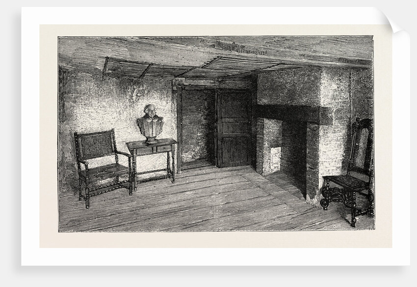 Room in which Shakespeare Was Born, Stratford-on-Avon by Anonymous