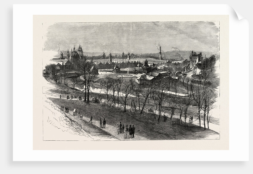 View of the Exhibition Buildings and Kelvin Grove, the Glasgow International Exhibition by Anonymous