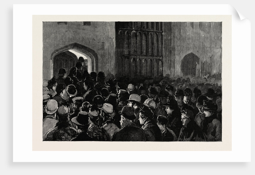 Distributing the Queen's New Year Gifts at Windsor by Anonymous