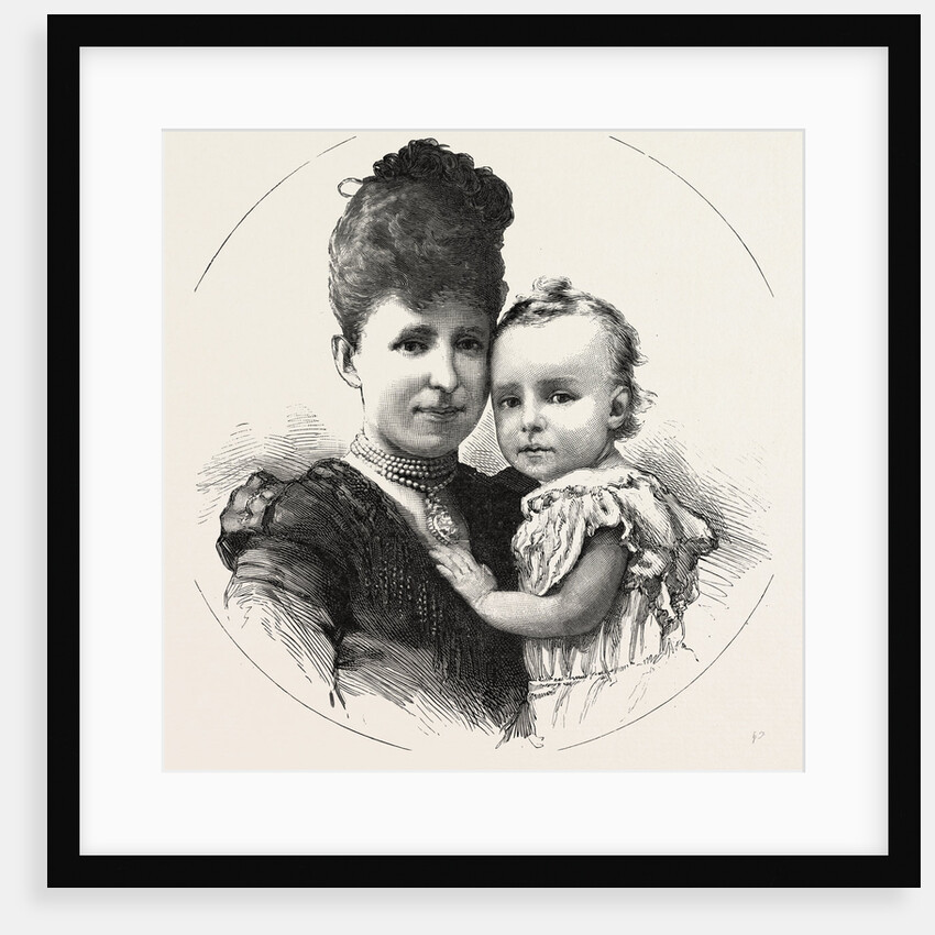 King Alphonso of Spain and His Mother Christina, the Queen Regent by Anonymous