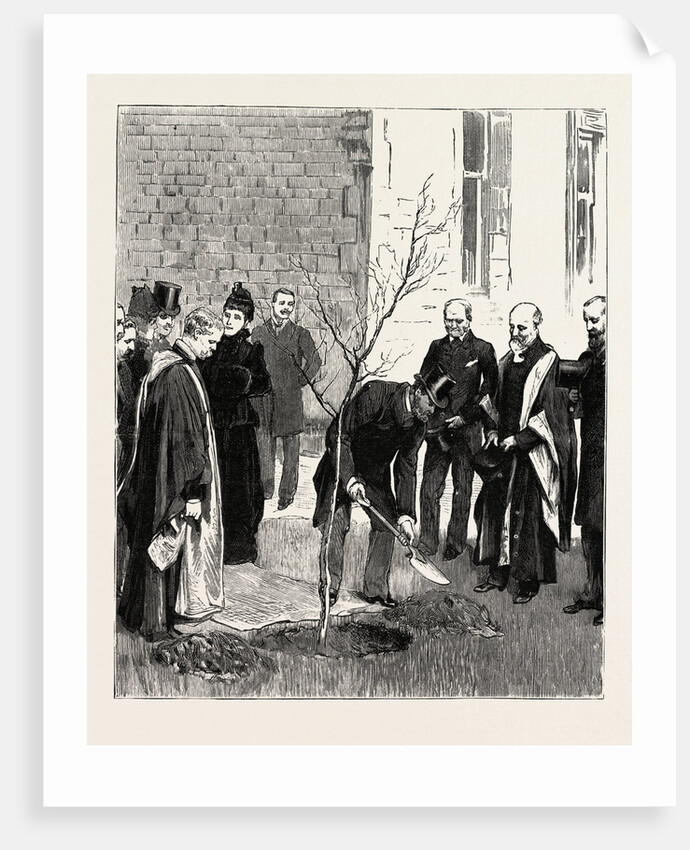 Bournemouth, the Prince Planting a Tree, at the Victoria Hospital in Commemoration of His Visit by Anonymous