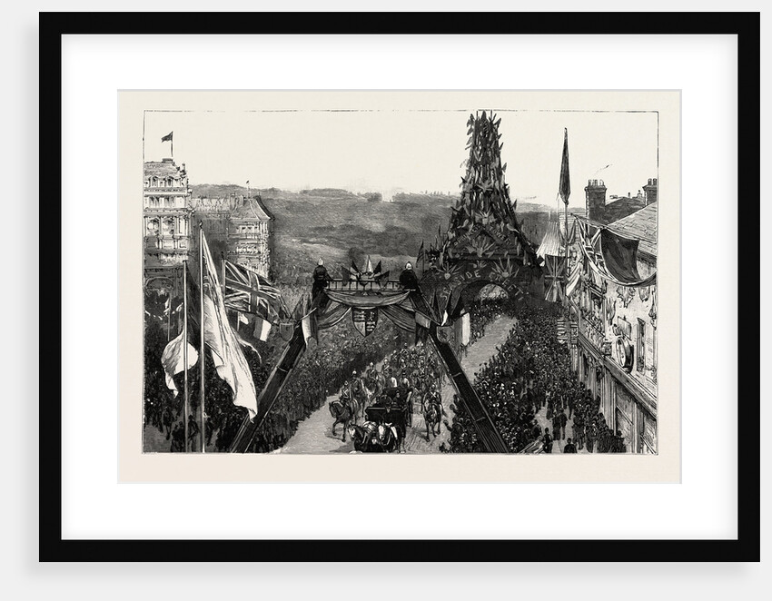 Bournemouth, the Royal Procession Passing Under the Eiffel Tower from the Gardens by Anonymous