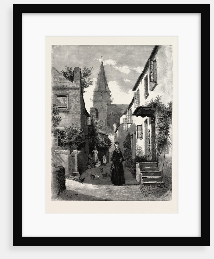 English Village Street by Anonymous